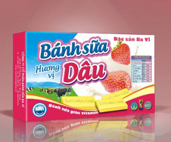 Hộp bánh sữa dâu
